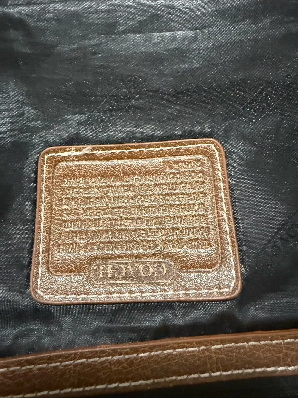 Coach Black Jeans with Navy Accent